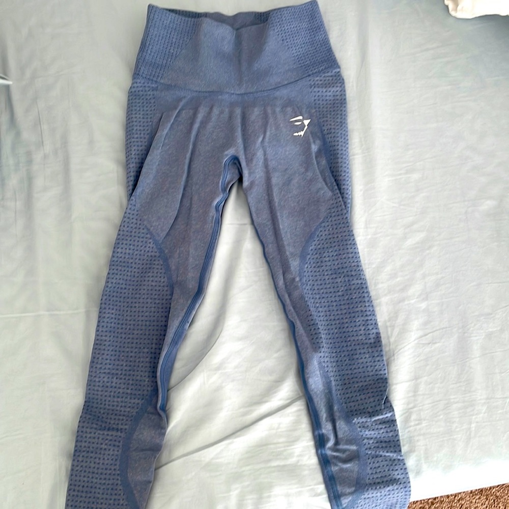 Gymshark vital RISE seamless leggings blue marl